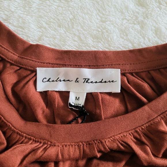 Chelsea & Theodore Puffy Sleeve Top - NWT - Picture 4 of 14